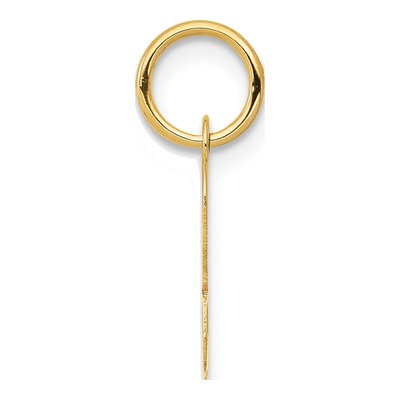 10K Yellow Gold Script Initial R Pendant – view 3