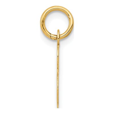 10K Yellow Gold Small Script Initial S Charm – view 3