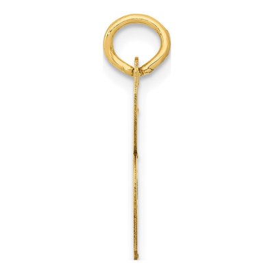 10K Yellow Gold Script Letter B Charm – view 2