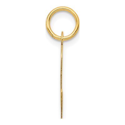 10K Yellow Gold Script Letter C Charm – view 2
