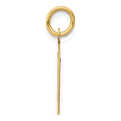 10K Yellow Gold Script Letter D Charm – view 2