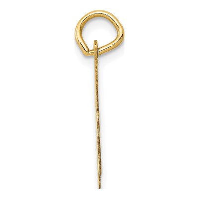10K Yellow Gold Script Letter H Charm – view 3