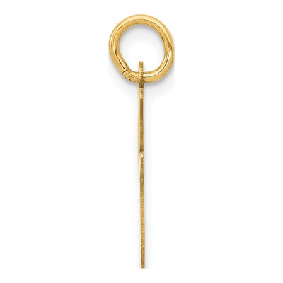 10K Yellow Gold Script Initial I Charm – view 3