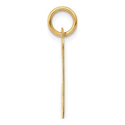10K Yellow Gold Script Letter J Pendant – view 2