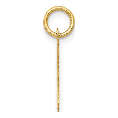 10K Yellow Gold Script Letter R Charm – view 3
