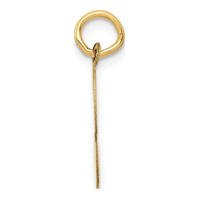 10K Yellow Gold Script Letter S Pendant – view 2