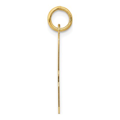 10K Yellow Gold Large Script Letter A Charm – view 2