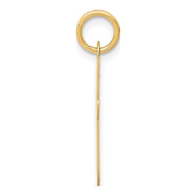 10K Yellow Gold Large Script Letter I Charm – view 2