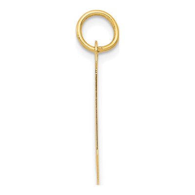 10K Yellow Gold Large Script Letter J Charm – view 2