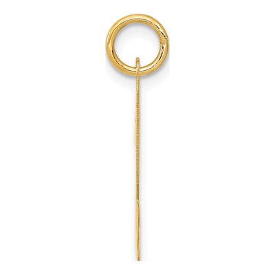 10K Yellow Gold Large Script Letter N Charm – view 2