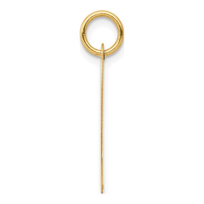10K Yellow Gold Large Script Letter P Charm – view 2