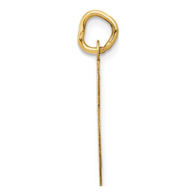 10K Yellow Gold Large Script Letter S Charm – view 2