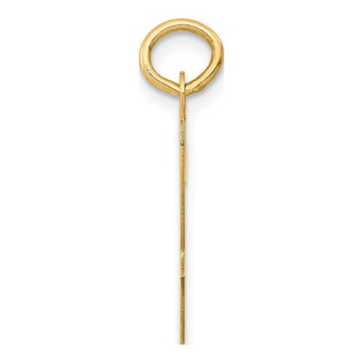 10K Yellow Gold Large Script Letter W Charm – view 2