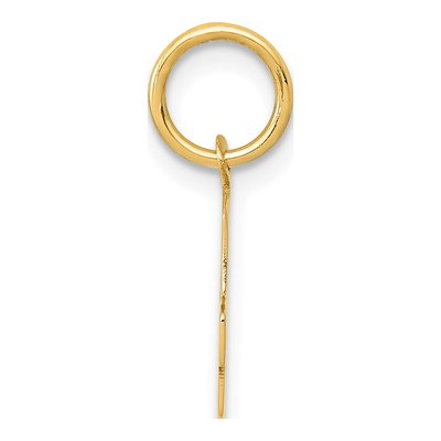 10K Yellow Gold Block Initial G Pendant – view 3
