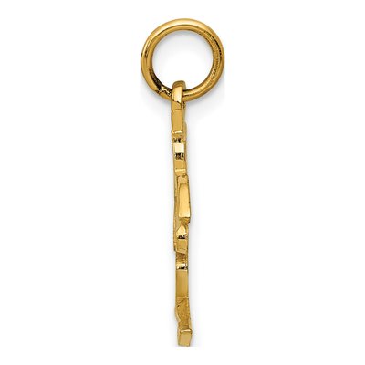 10K Yellow Gold Love Symbol Pendant – view 3