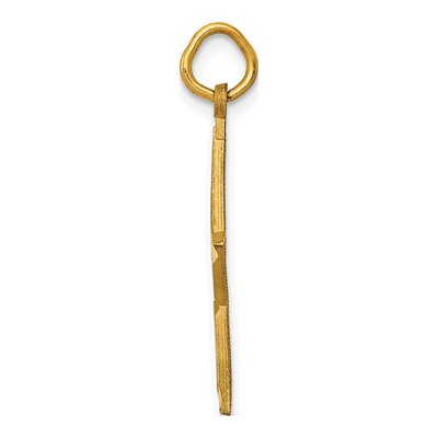 10K Yellow Gold Diamond-Cut Star Charm – view 3