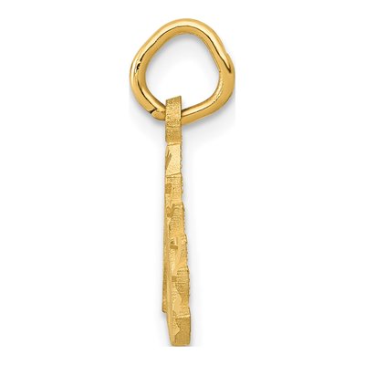 10K Yellow Gold Unicorn Head Pendant – view 3