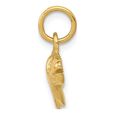 10K Yellow Gold Grouper Fish Pendant – view 3