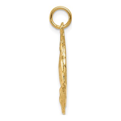 10K Yellow Gold Praying Hands Pendant – view 3