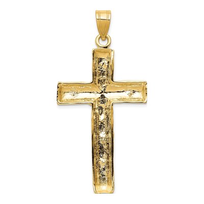 10K Yellow Gold Large Crucifix Pendant – view 5