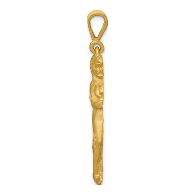 10K Yellow Gold Gemini Zodiac Pendant – view 3