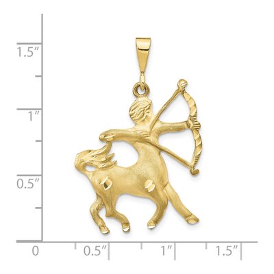 10K Yellow Gold Sagittarius Zodiac Charm – view 4