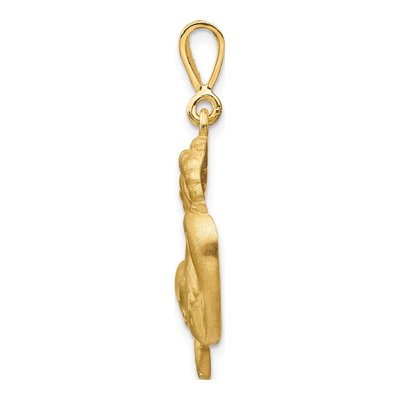 10K Yellow Gold Capricorn Zodiac Pendant – view 3