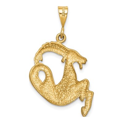 10K Yellow Gold Capricorn Zodiac Pendant – view 5