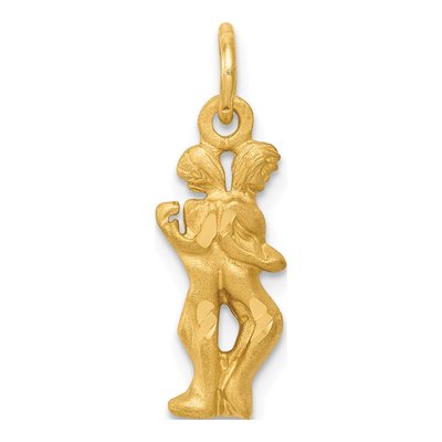 10K Yellow Gold Gemini Zodiac Charm