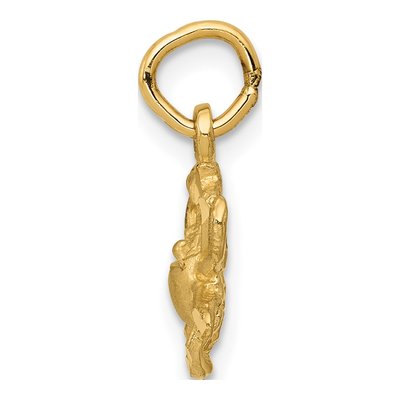 10K Yellow Gold Cancer Zodiac Pendant – view 3