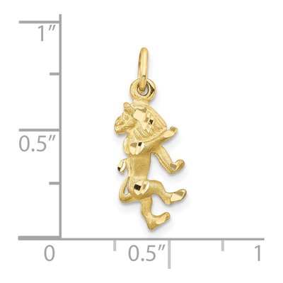 10K Yellow Gold Leo Zodiac Charm – view 4