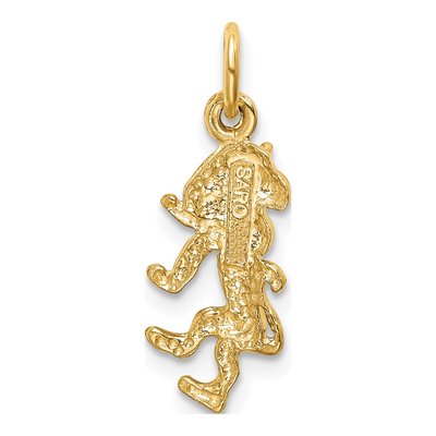 10K Yellow Gold Leo Zodiac Charm – view 5