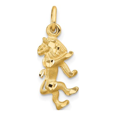 10K Yellow Gold Leo Zodiac Charm