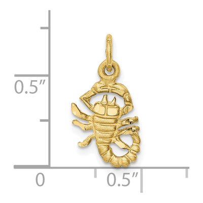 10k Yellow Gold Scorpio Zodiac Charm Pendant – view 4