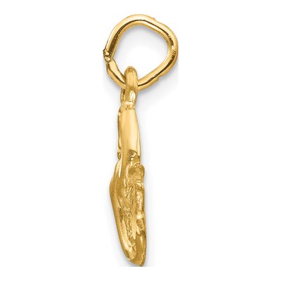 10K Yellow Gold Pisces Zodiac Pendant – view 3