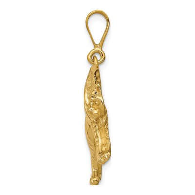 10K Yellow Gold Tiger Pendant – view 3