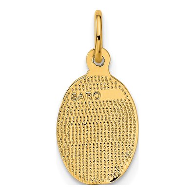 10K Yellow Gold Small Oval St Christopher Charm – view 5