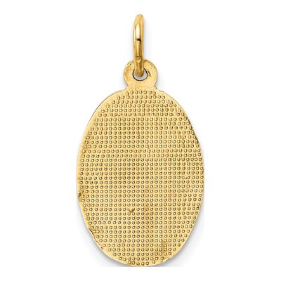 10K Yellow Gold Oval Saint Christopher Charm – view 5