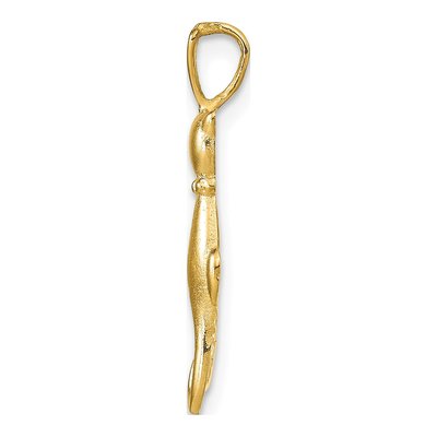 10K Yellow Gold Cat Pendant – view 3