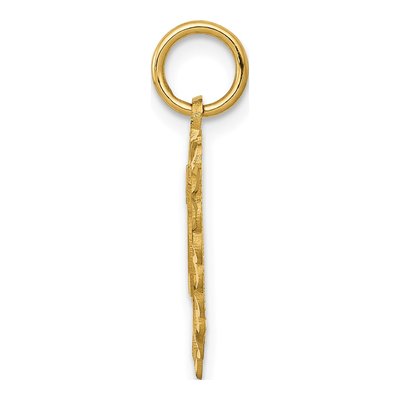 10K Yellow Gold Heart Pendant – view 3
