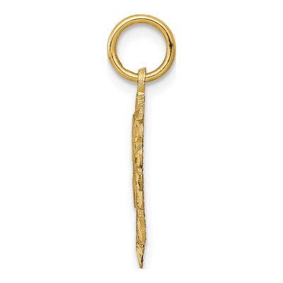 10K Yellow Gold Number 50-Heart Pendant – view 3