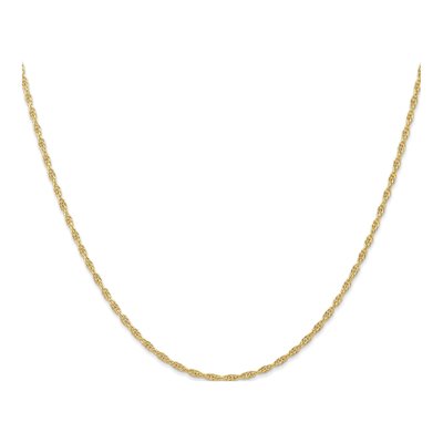14K Yellow Gold 1.55mm Rope Chain – view 3
