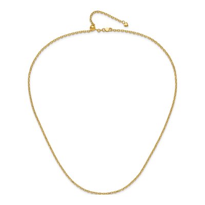 14K Yellow Gold 2.5mm Semi-Solid Cable Chain – view 5