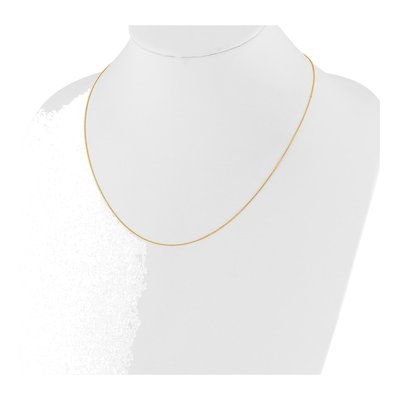 14K Yellow Gold 1mm Diamond-Cut Cable Chain – view 4