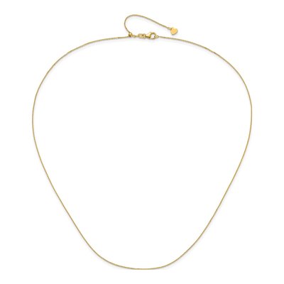 14K Yellow Gold 1mm Diamond-Cut Cable Chain – view 5