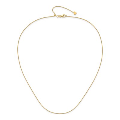 14K Yellow Gold 0.7mm Round Cable Chain – view 5