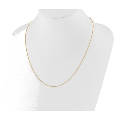 14K Yellow Gold 0.7mm Round Cable Chain – view 6