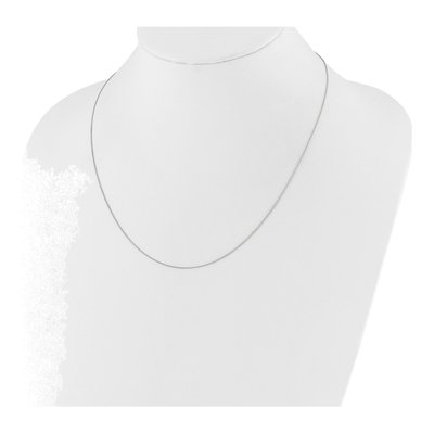 14K White Gold 0.7mm Round Cable Chain – view 4