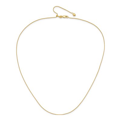 14K Yellow Gold 0.85mm Wheat Chain – view 5