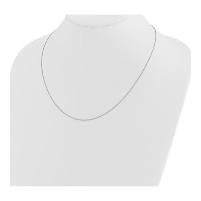 14K White Gold 0.85mm Wheat Chain – view 4